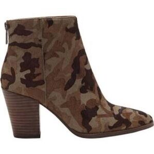 Lucky Brand Camouflage Ankle Boots Sz 7M